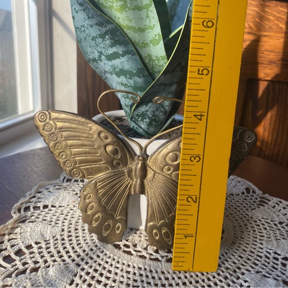 Whimsical Brass Butterfly Bohemian Wall Decor 1970’s EUC - Picture 5 of 6
